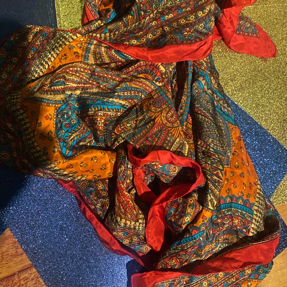 VISMEYER 100% SILK SARONG VIBRANT Scarf Frm NORDSTROM GORG LUX